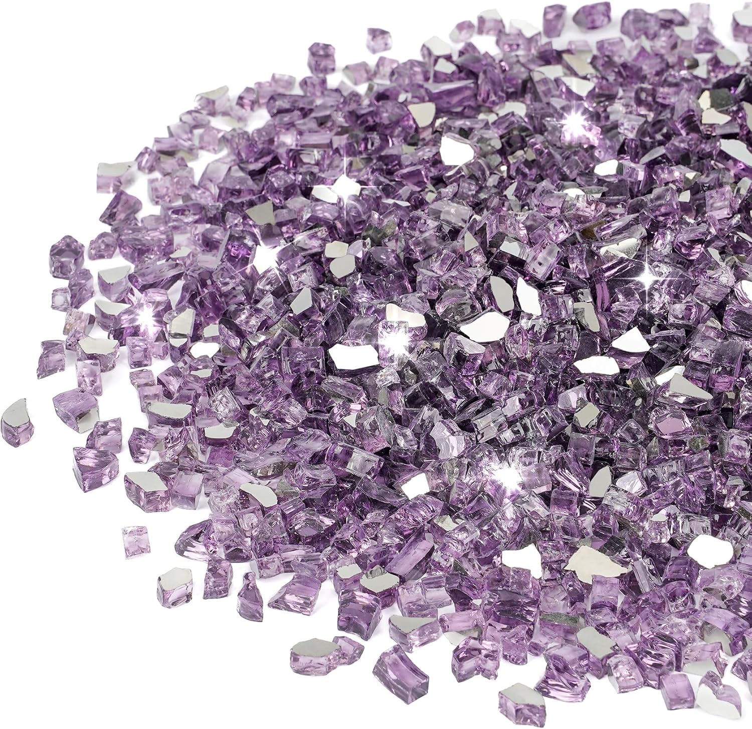 Stanbroil 10-Pound Tempered Fire Glass, Violet Reflective Glass, 14 inch