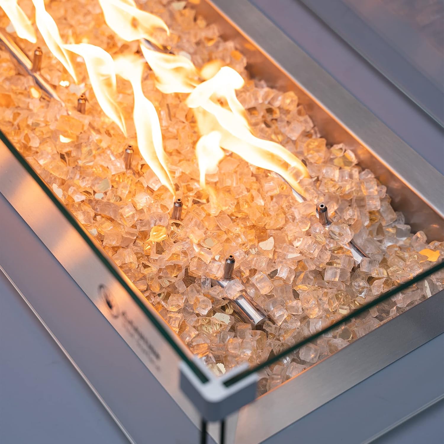 Stanbroil 10-Pound Tempered Fire Glass, Gold Reflective Glass, 14 inch