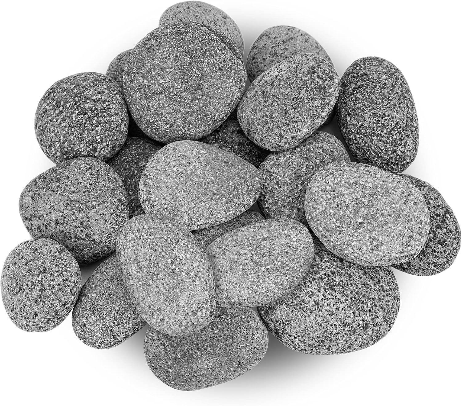 Stanbroil Tumbled Lava Rock Pebbles for Gas Fire Pits, 10 pounds (2"-3")