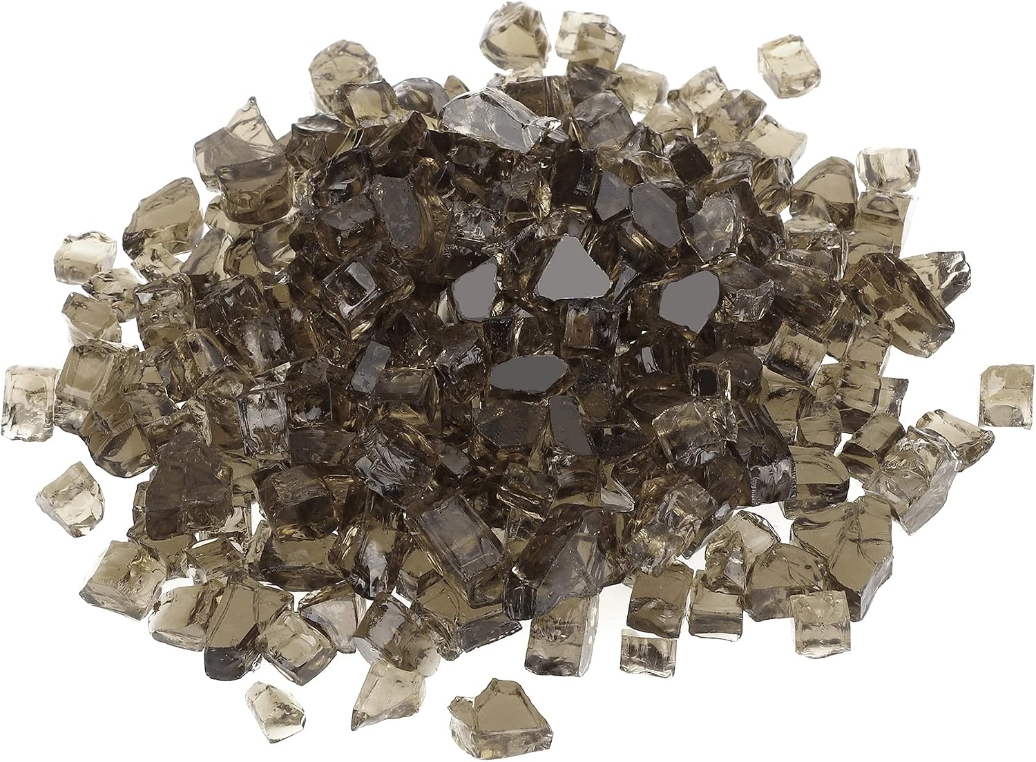 Stanbroil 10-Pound Fire Glass - 12 inch Tempered Fire Glass for Fireplace Fire Pit, Bronze