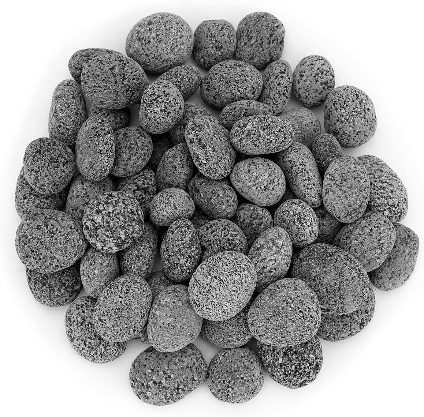 Stanbroil Tumbled Lava Rock Pebbles for Fire Pits, 10 pounds (12"-1")