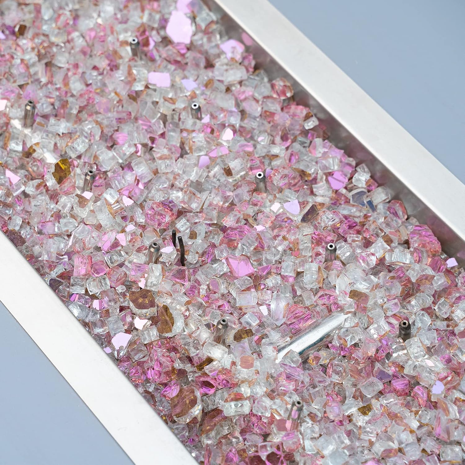 Stanbroil 10-Pound Tempered Fire Glass 12 inch, Rose Gold Reflective Glass