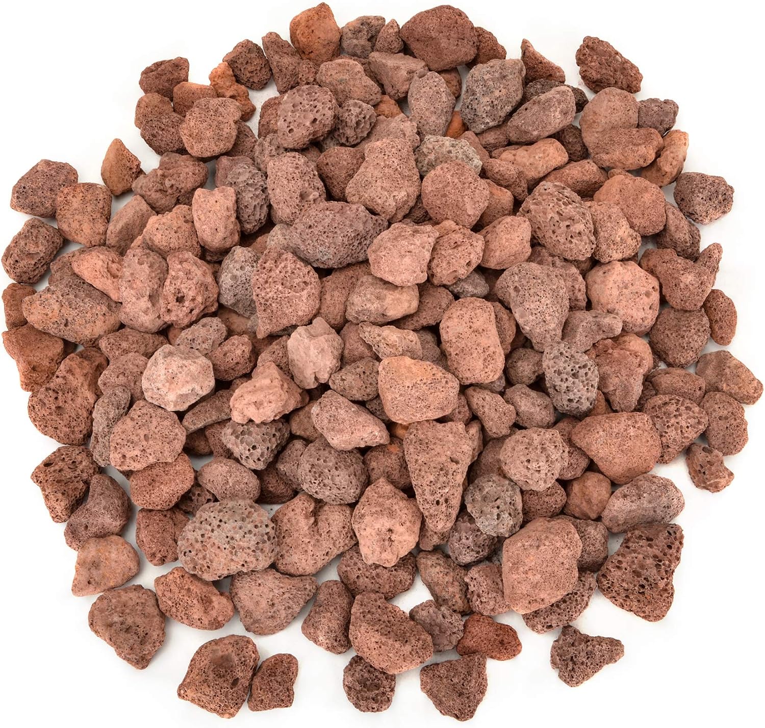Stanbroil Red Lava Rock Granules 10 lb.Bag (0.8"-1.2") for Fireplaces