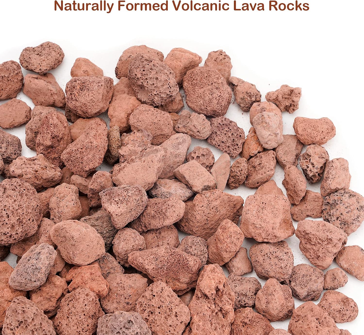 Stanbroil Red Lava Rock Granules 10 lb.Bag (0.8"-1.2") for Fireplaces