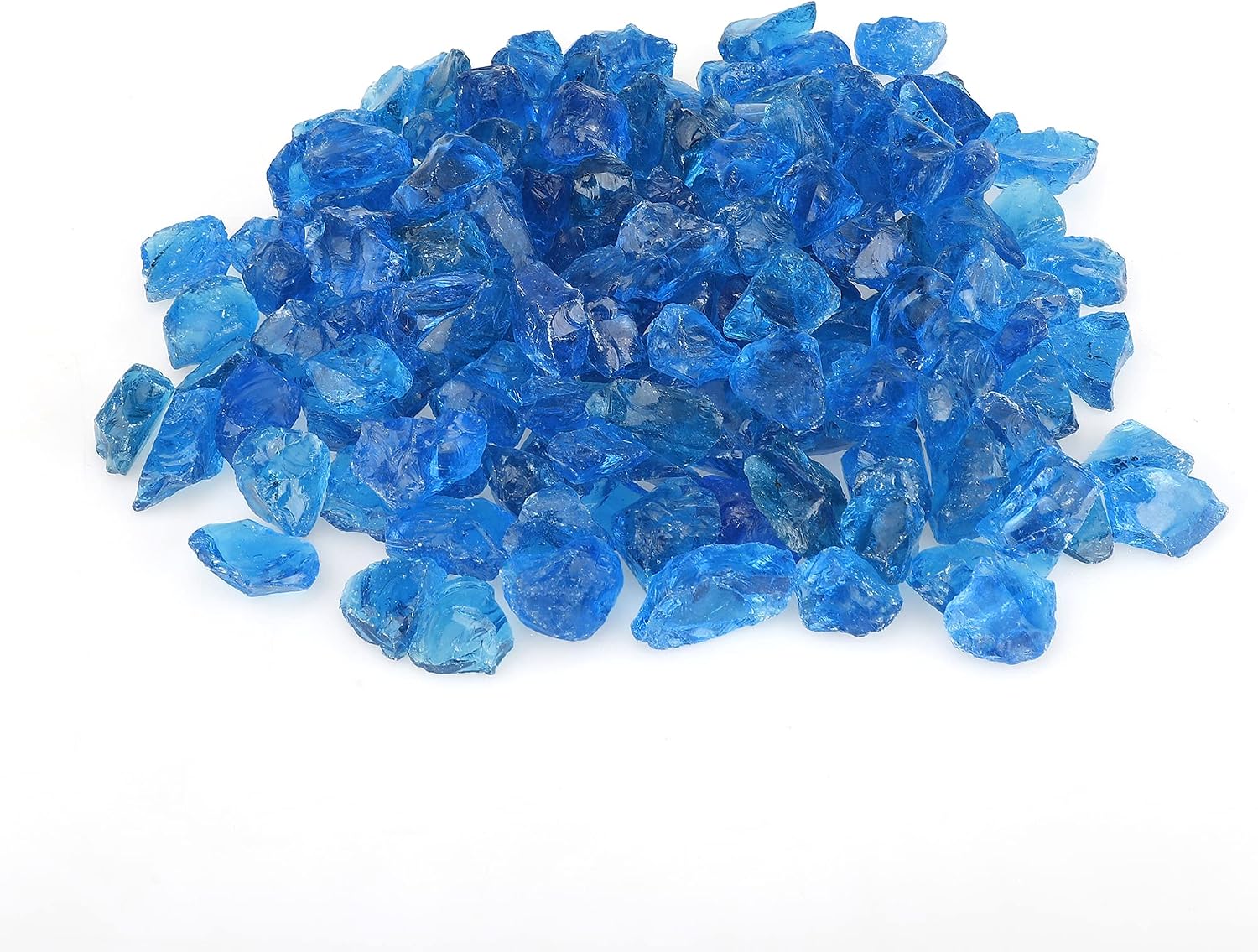 Stanbroil Recycled Fire Glass - 10-Pound Fire Pit Glass for Fireplace | Fire Pit | Gas Log Sets | Landscaping | Fish Tank, Turquoise