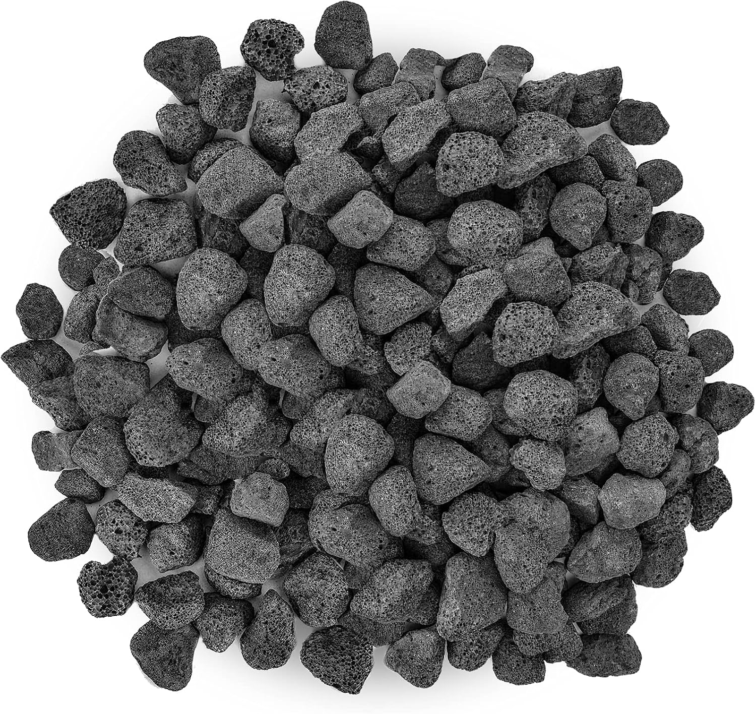 Stanbroil Black Lava Rock Granules 10 lb.Bag (0.8"-1.2") for Fireplaces
