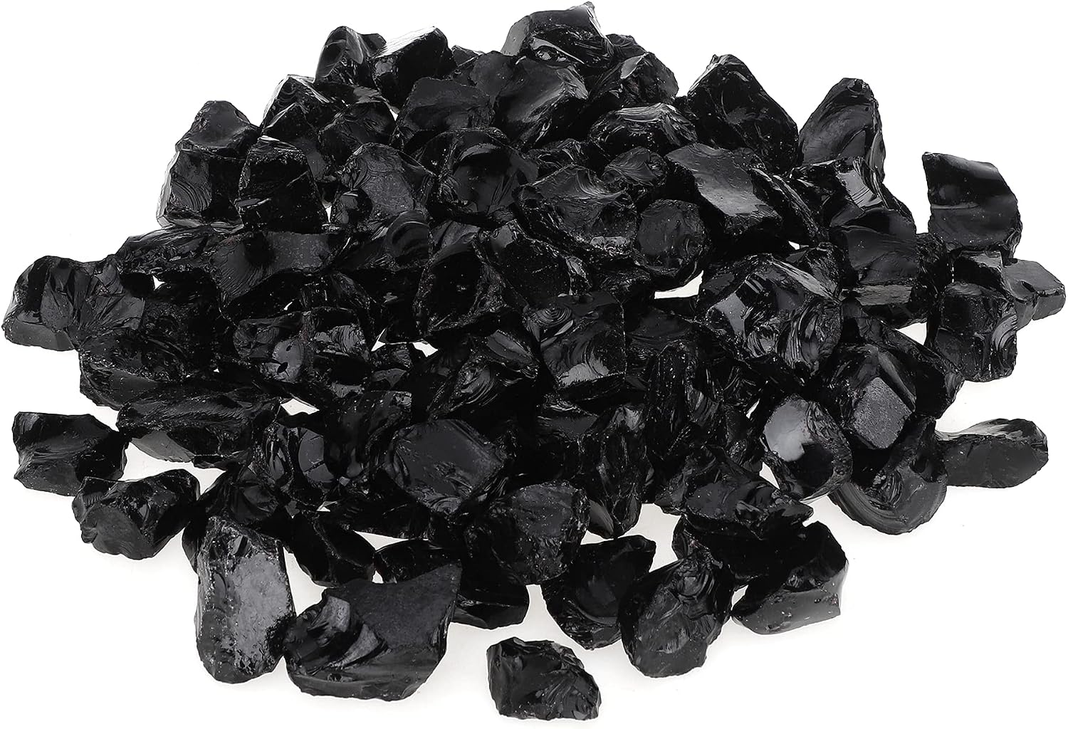 Stanbroil Recycled Fire Glass - 10-Pound Fire Glass for Fireplace Fire Pit and Landscaping, Black