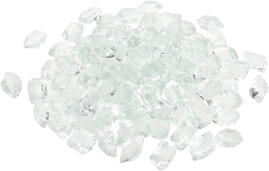 Stanbroil 10-Pound Fire Glass 12 inch, Polygon Fire Glass, Crystal