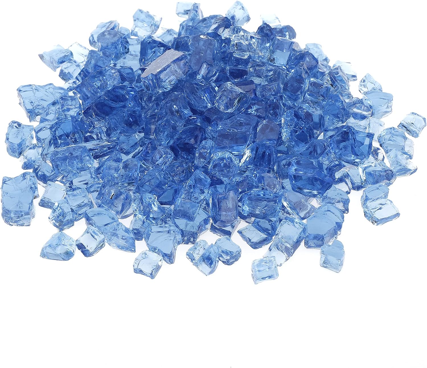 Stanbroil 10-Pound Fire Glass - 12 inch Tempered Fire Glass for Fireplace Fire Pit, Pacific Blue
