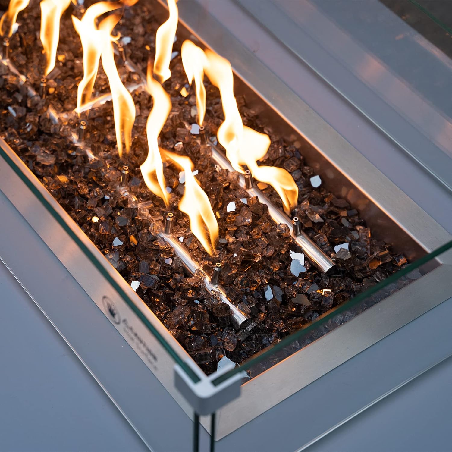Stanbroil 10-Pound Tempered Fire Glass 12 inch, Bronze Reflective Glass