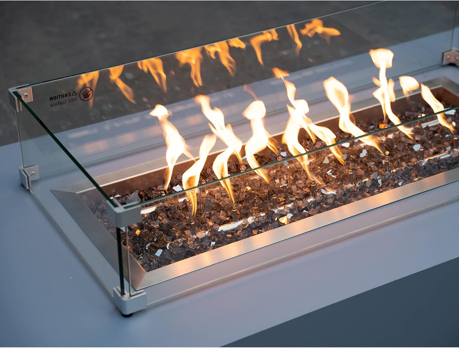 Stanbroil 10-Pound Tempered Fire Glass 12 inch, Bronze Reflective Glass
