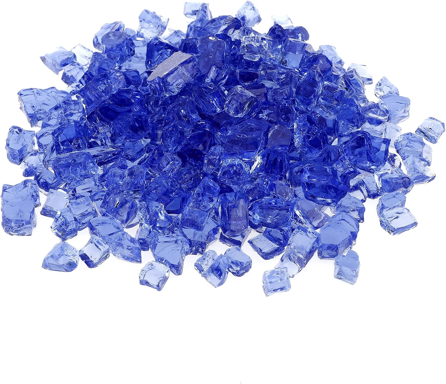 Stanbroil 10-Pound Fire Glass - 12 inch Tempered Fire Glass for Fireplace Fire Pit, Cobalt Blue