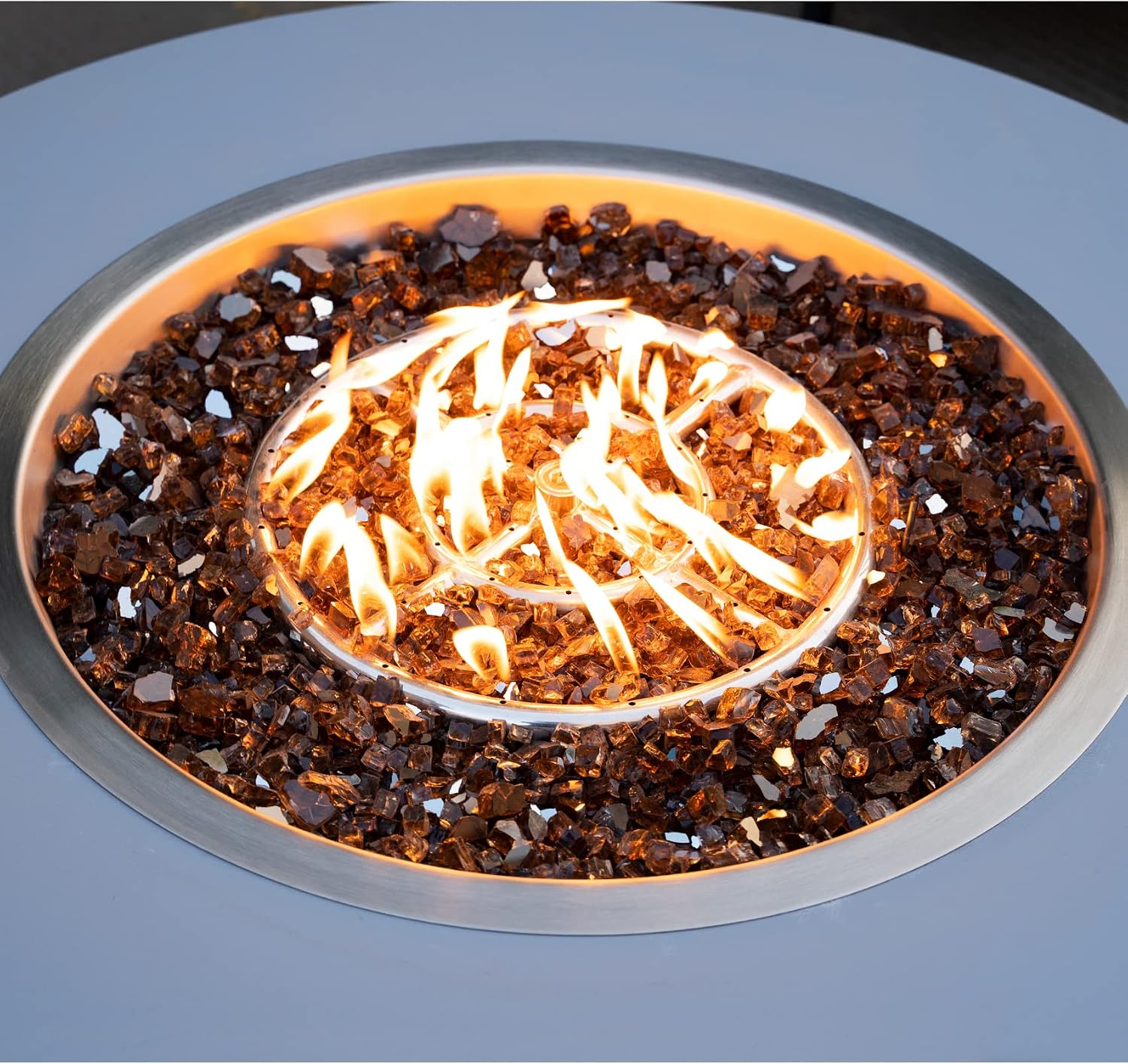 Stanbroil 10-Pound Tempered Fire Glass 12 inch, Copper Reflective Glass