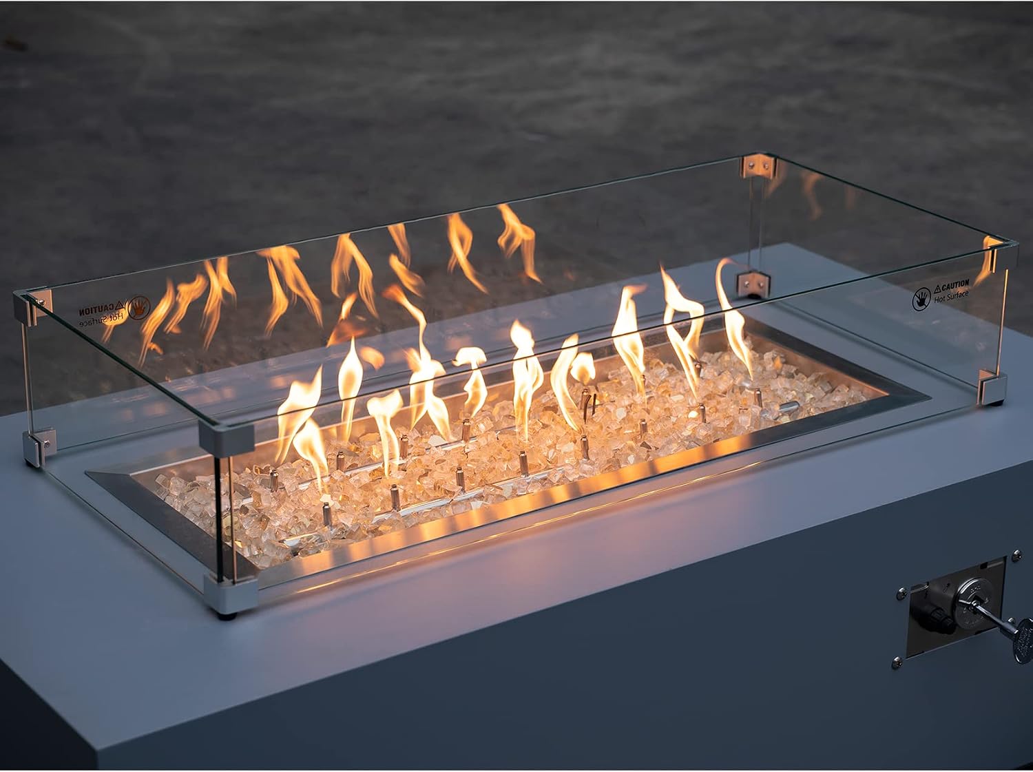 Stanbroil 10-Pound Tempered Fire Glass 12 inch, Gold Reflective Glass