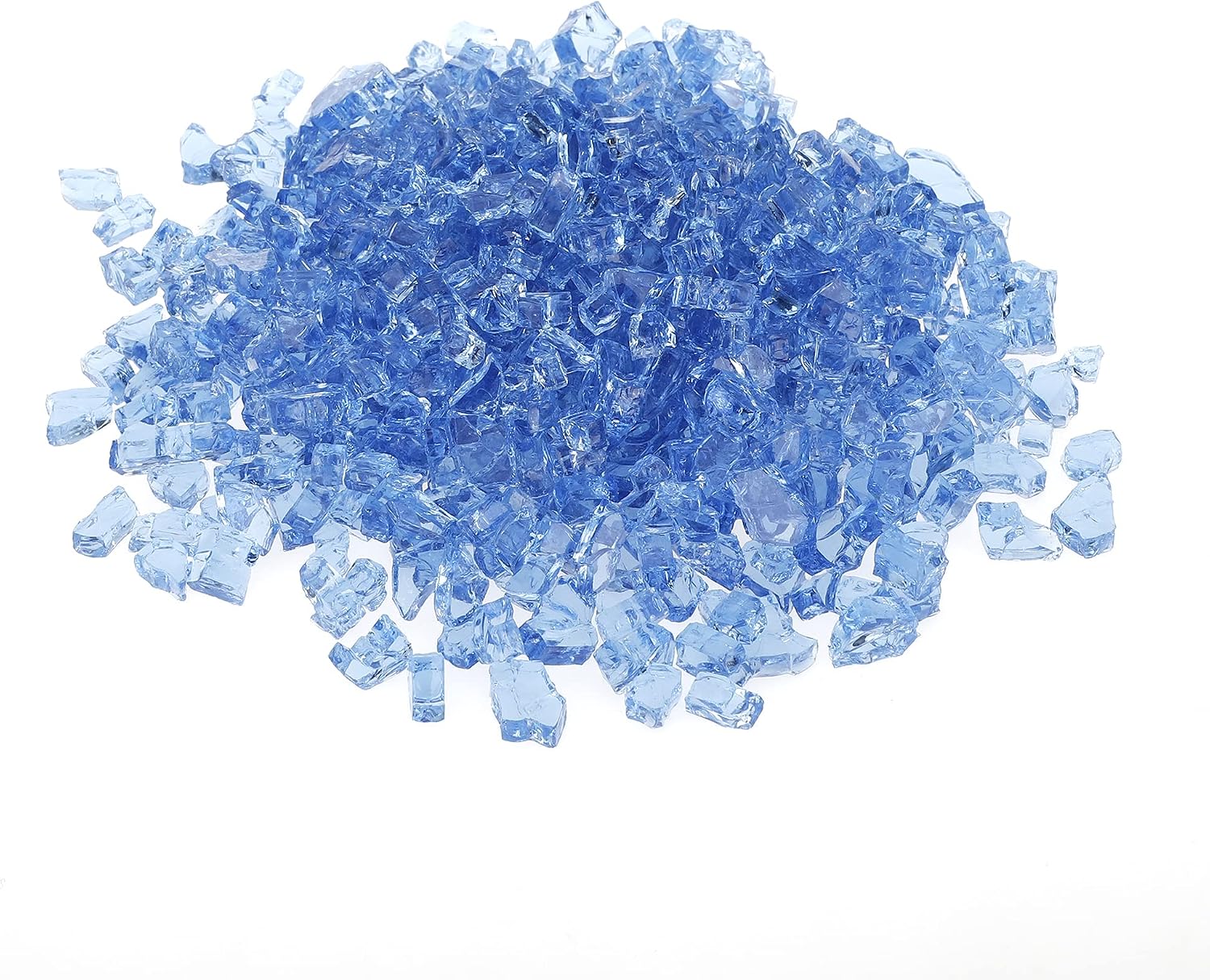 Stanbroil 10-Pound Fire Glass - 14 inch Tempered Fire Glass for Fireplace Fire Pit, Pacific Blue