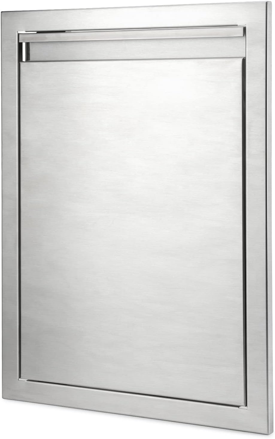 Stanbroil BBQ Access Door 17W x 23H Inch - Stainless Steel Single Wall Construction Vertical Door with Recessed Handle, Flush Mount Outdoor Kitchen Doors for BBQ Island, Grill Station, Outside Cabinet