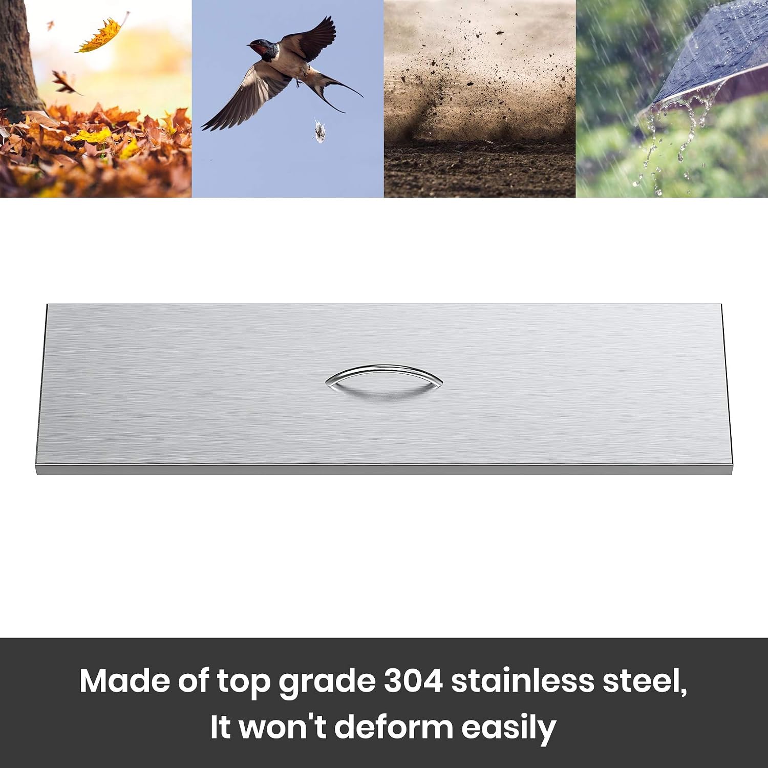 Stanbroil 33" x 9" Stainless Steel Fire Pit Cover