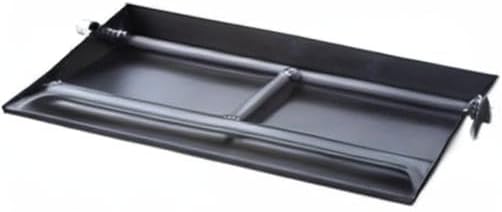 Stanbroil 14.5 Inch Gas Fireplace Dual Burner Pan, Black Steel